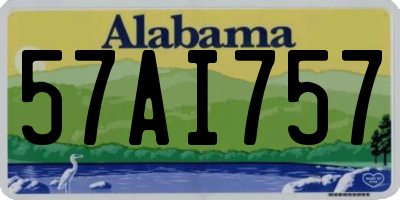 AL license plate 57AI757