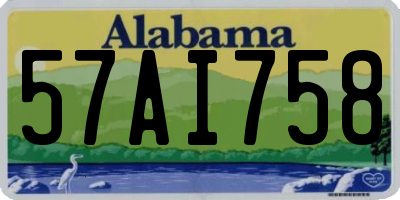 AL license plate 57AI758