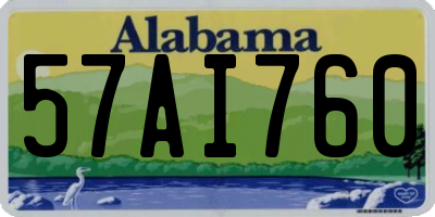 AL license plate 57AI760