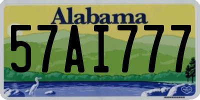 AL license plate 57AI777