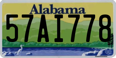 AL license plate 57AI778