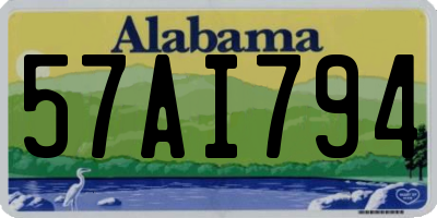 AL license plate 57AI794
