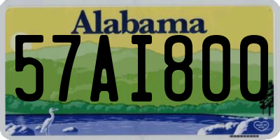 AL license plate 57AI800
