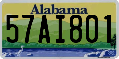 AL license plate 57AI801