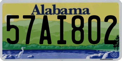 AL license plate 57AI802