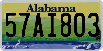 AL license plate 57AI803