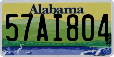 AL license plate 57AI804