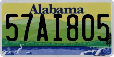 AL license plate 57AI805