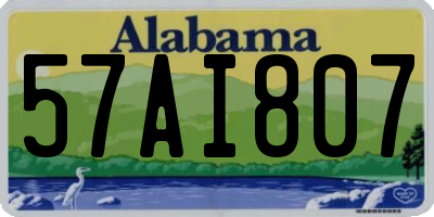AL license plate 57AI807