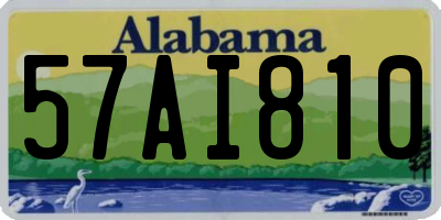 AL license plate 57AI810