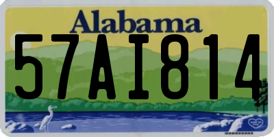AL license plate 57AI814