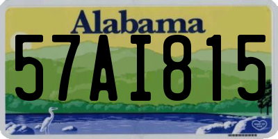 AL license plate 57AI815