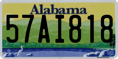AL license plate 57AI818