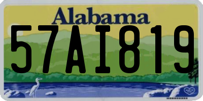 AL license plate 57AI819