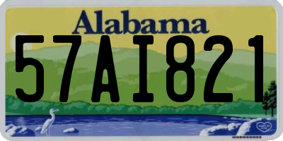AL license plate 57AI821