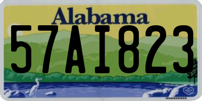 AL license plate 57AI823