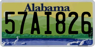 AL license plate 57AI826
