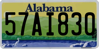 AL license plate 57AI830