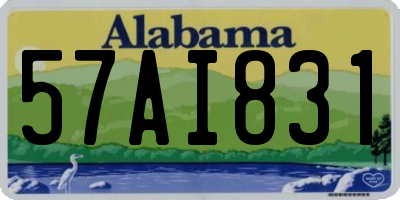 AL license plate 57AI831