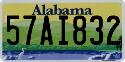 AL license plate 57AI832