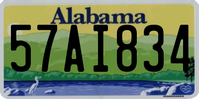 AL license plate 57AI834
