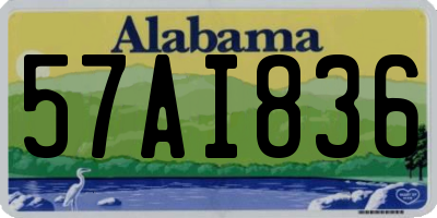 AL license plate 57AI836