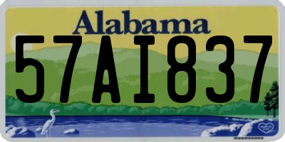 AL license plate 57AI837