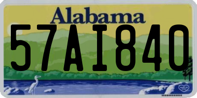 AL license plate 57AI840