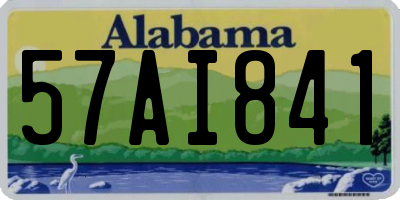 AL license plate 57AI841