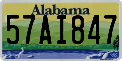 AL license plate 57AI847