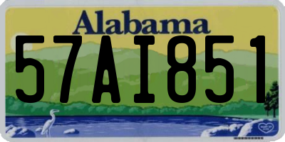 AL license plate 57AI851