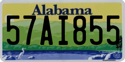 AL license plate 57AI855