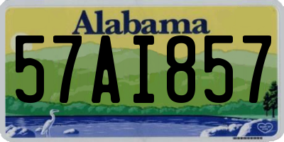 AL license plate 57AI857