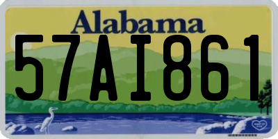 AL license plate 57AI861