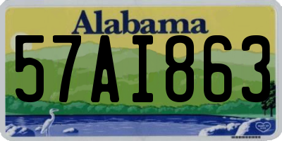 AL license plate 57AI863