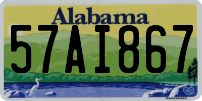 AL license plate 57AI867
