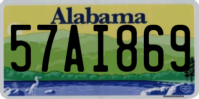 AL license plate 57AI869