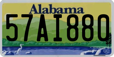 AL license plate 57AI880