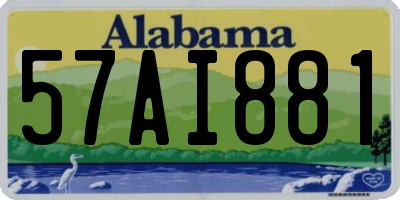 AL license plate 57AI881