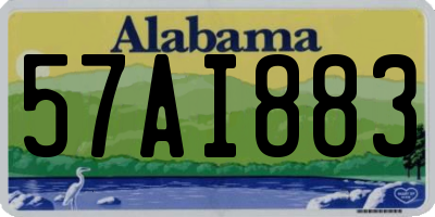 AL license plate 57AI883