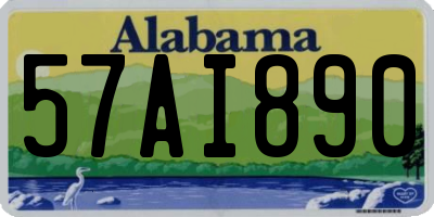 AL license plate 57AI890