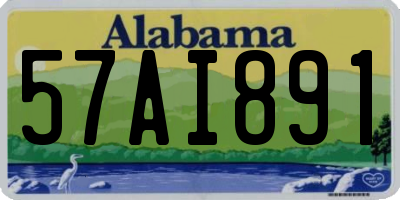 AL license plate 57AI891
