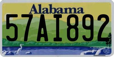 AL license plate 57AI892