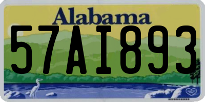 AL license plate 57AI893