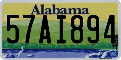 AL license plate 57AI894