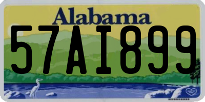 AL license plate 57AI899