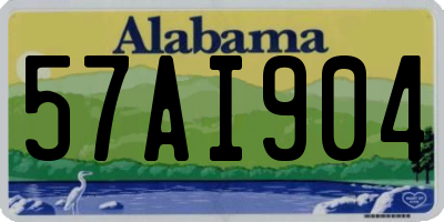 AL license plate 57AI904