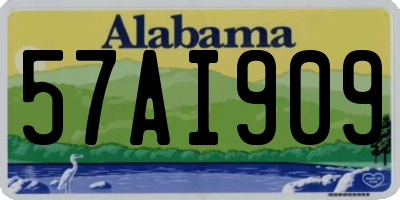 AL license plate 57AI909