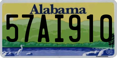 AL license plate 57AI910