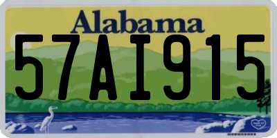 AL license plate 57AI915